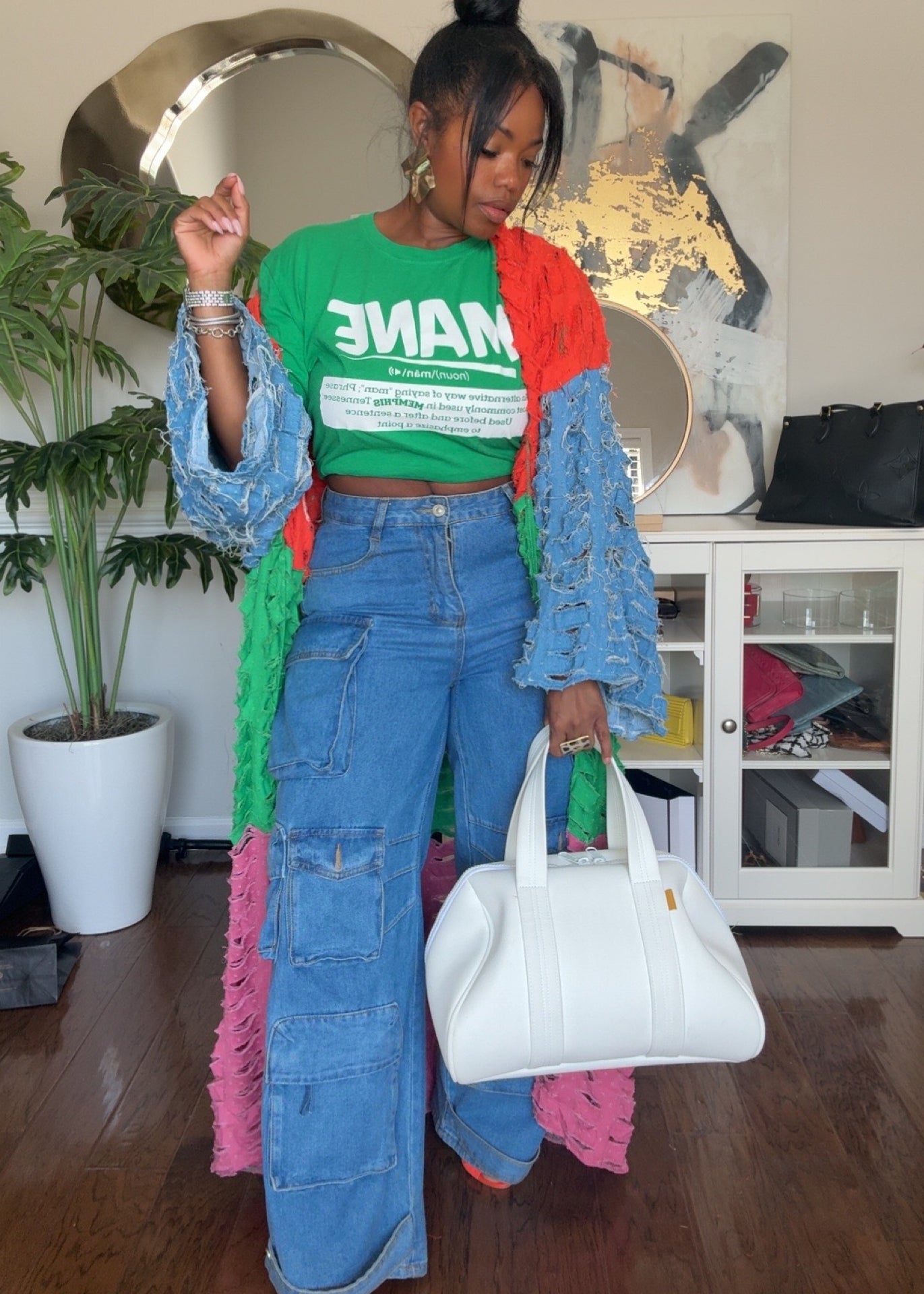 Danica | Distressed Denim Duster {Multi} PREORDER PLEASE READ DESCRIPTION
