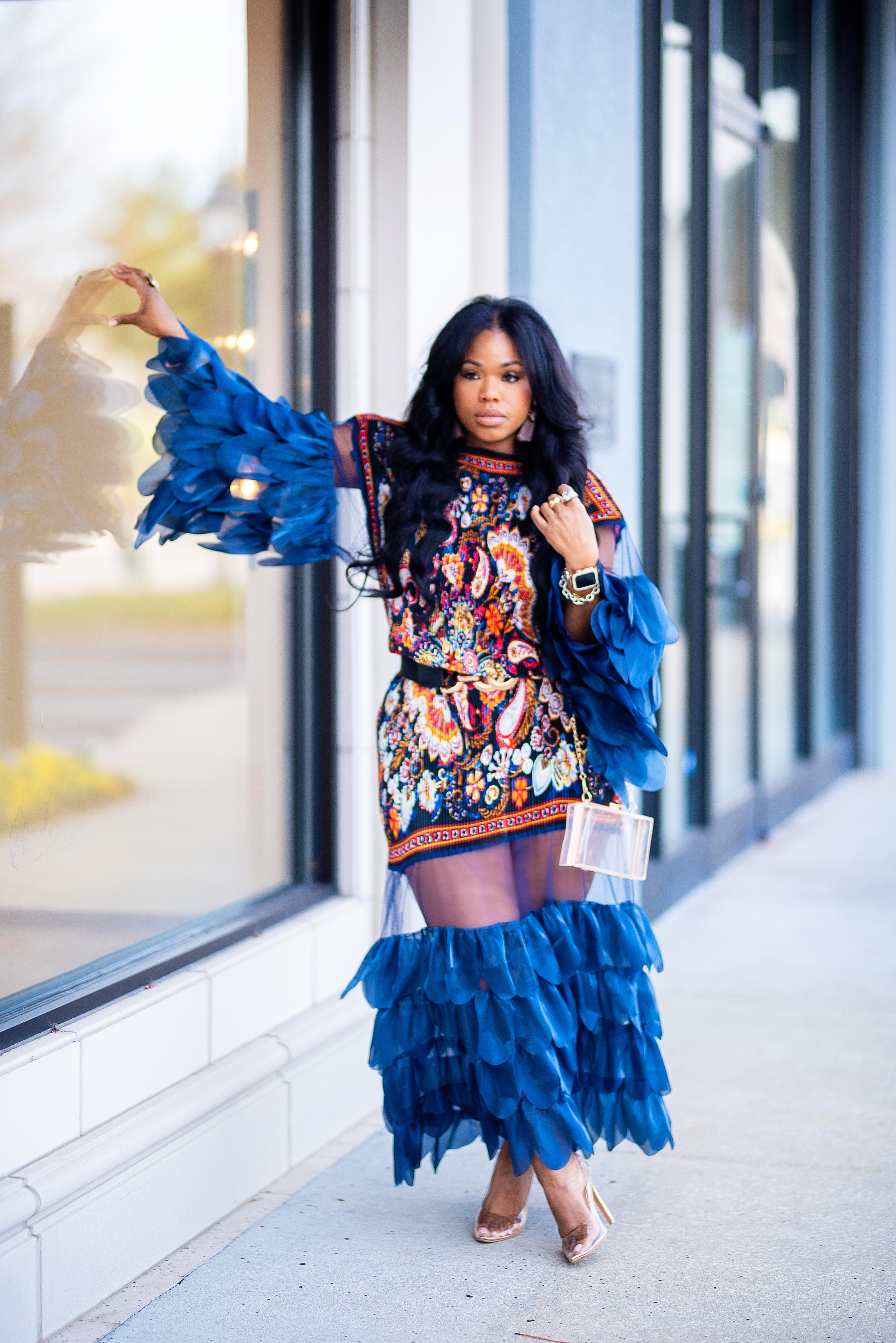 FEATHERED | Feather Layered Dress {French} PREORDER | PLEASE READ DESCRIPTION AND SHIPPING TIMES