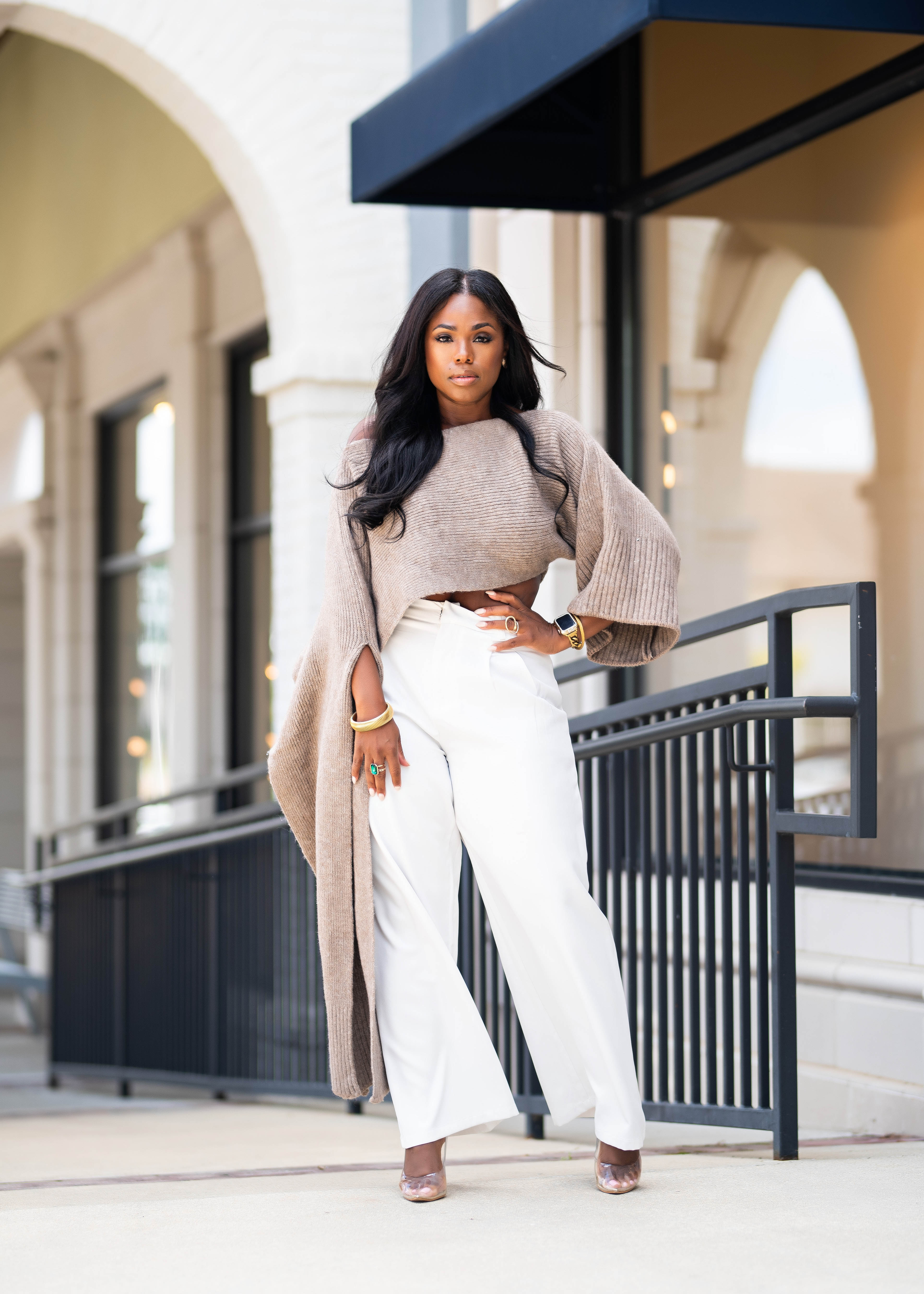 Joriah | Asymmetrical Crop Sweater {Taupe}| PREORDER PLEASE READ DESCRIPTION
