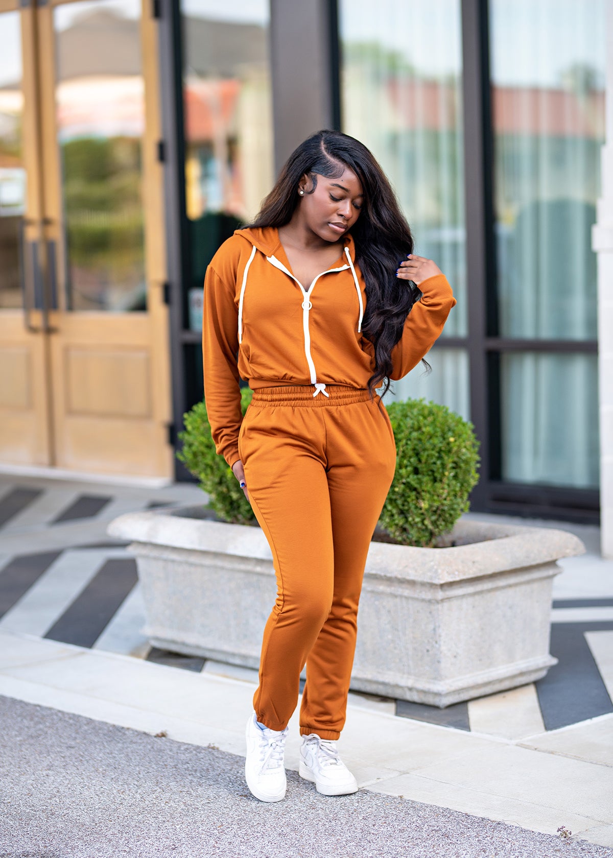 Lorie | Jogger Set {Rust} PLEASE READ DESCRIPTION
