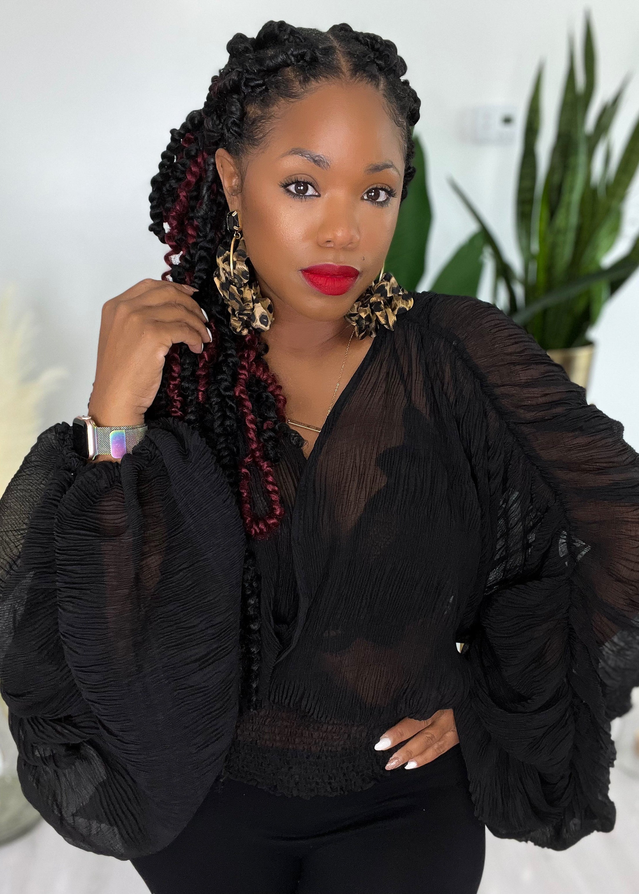 Dream | Chiffon Top {Black} PREORDER PLEASE READ DESCRIPTION