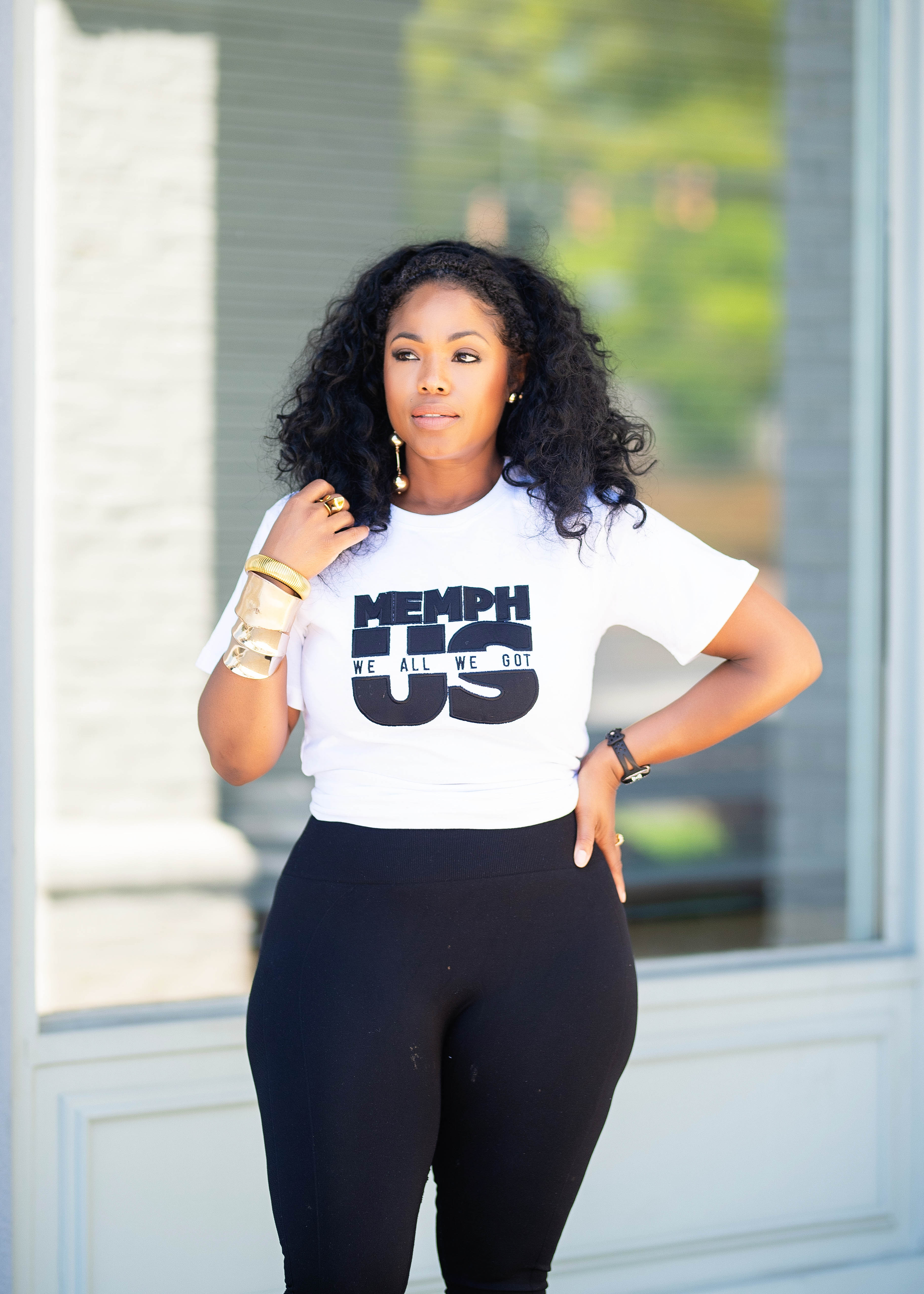 RETRO MemphUS TEE {White + Black} PLEASE READ DESCRIPTION