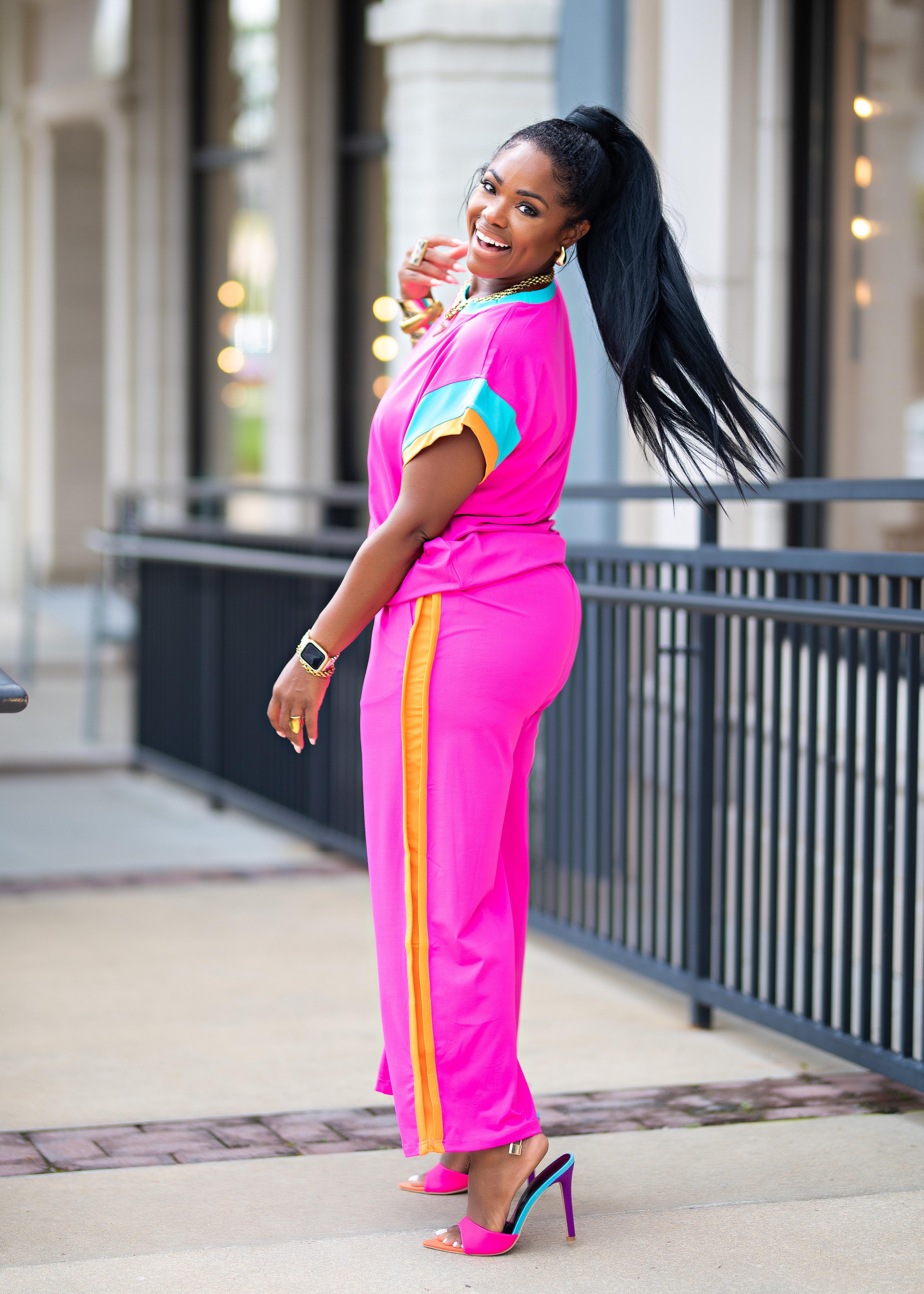 Amara | Peddle Pusher Set {Bright Pink} PLEASE READ DESCRIPTION AND NOTE SHIPPING TIME