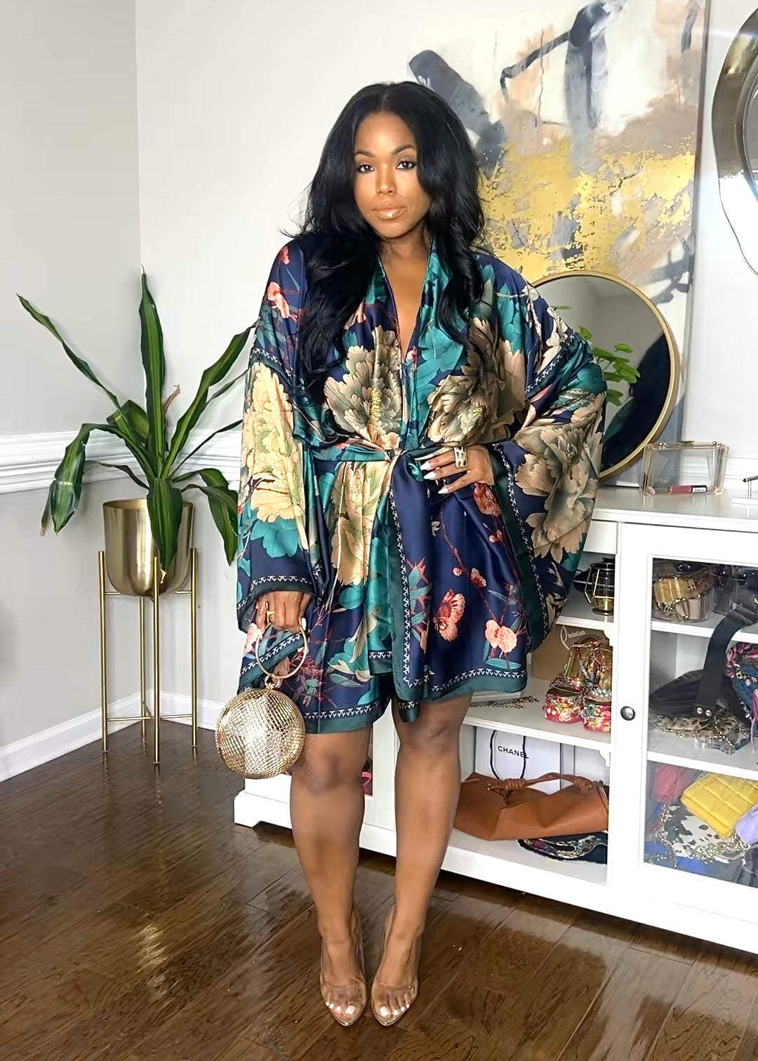 Posh | Short Kimono {Floral Moon} PLEASE READ DESCRIPTION