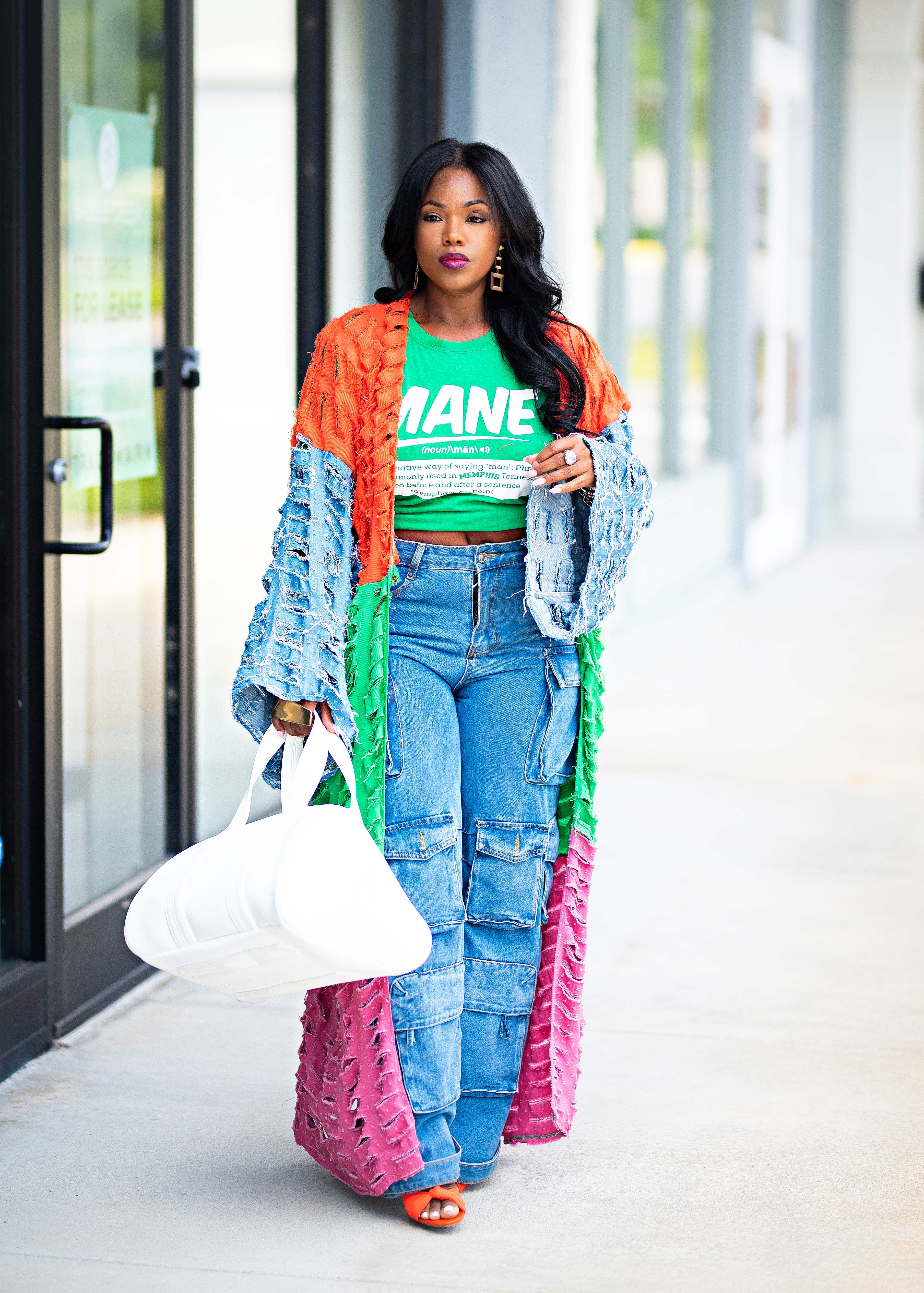 Danica | Distressed Denim Duster {Multi} PREORDER PLEASE READ DESCRIPTION