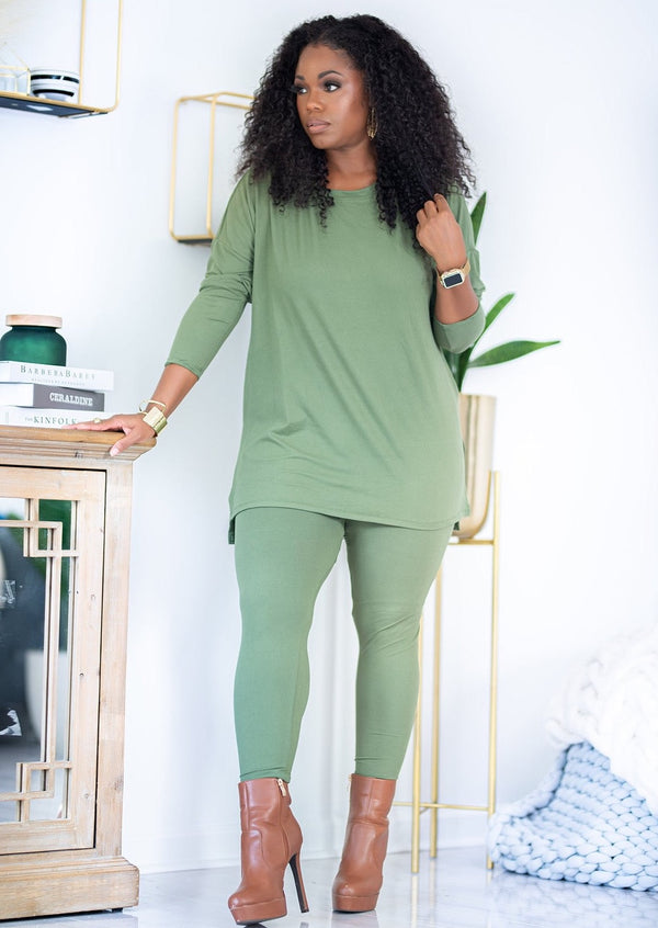 Ena | 2 Piece Set {Soft Olive}