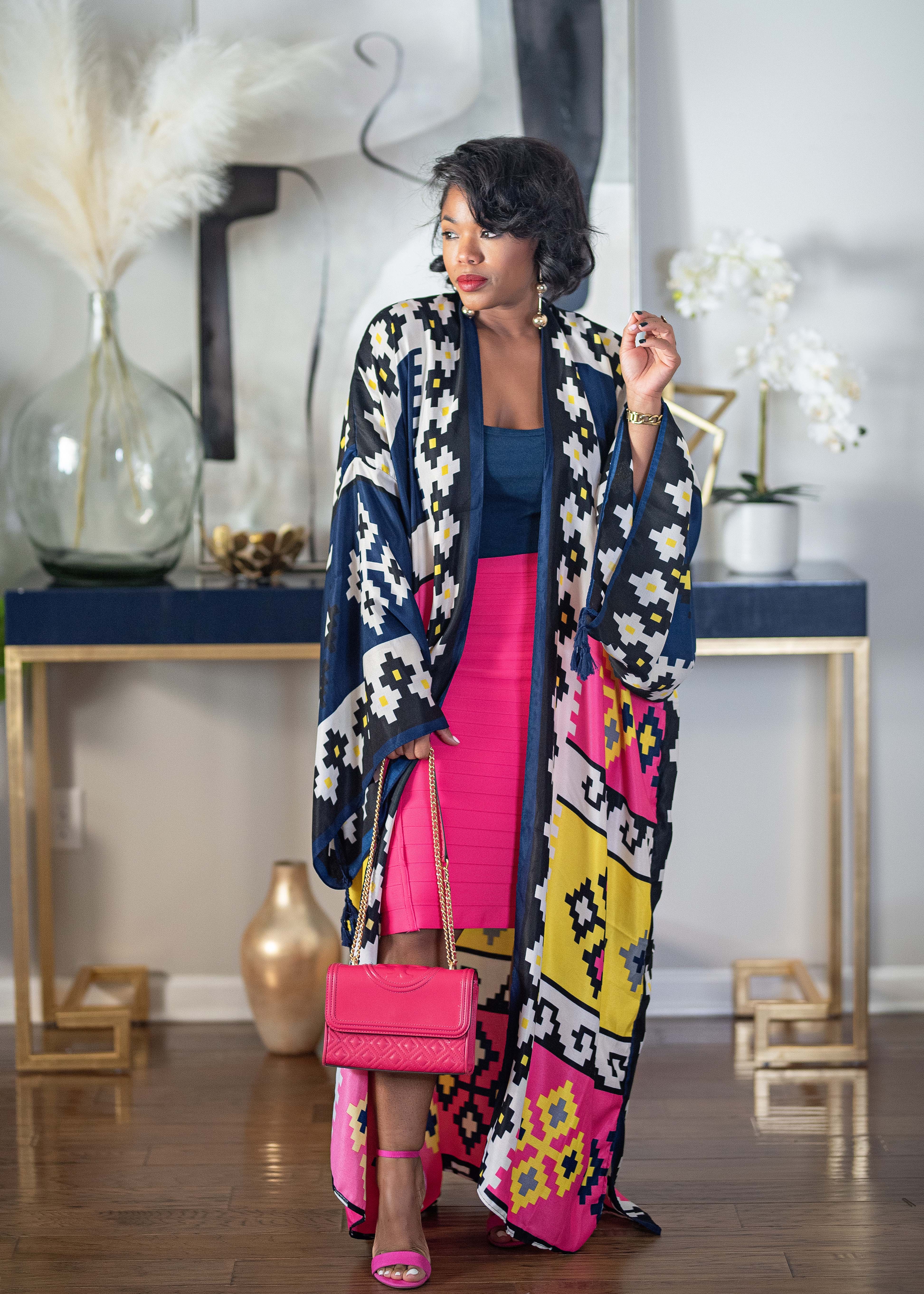 Fergie | Cotton Style Kimono {Tetris} PLEASE READ DESCRIPTION