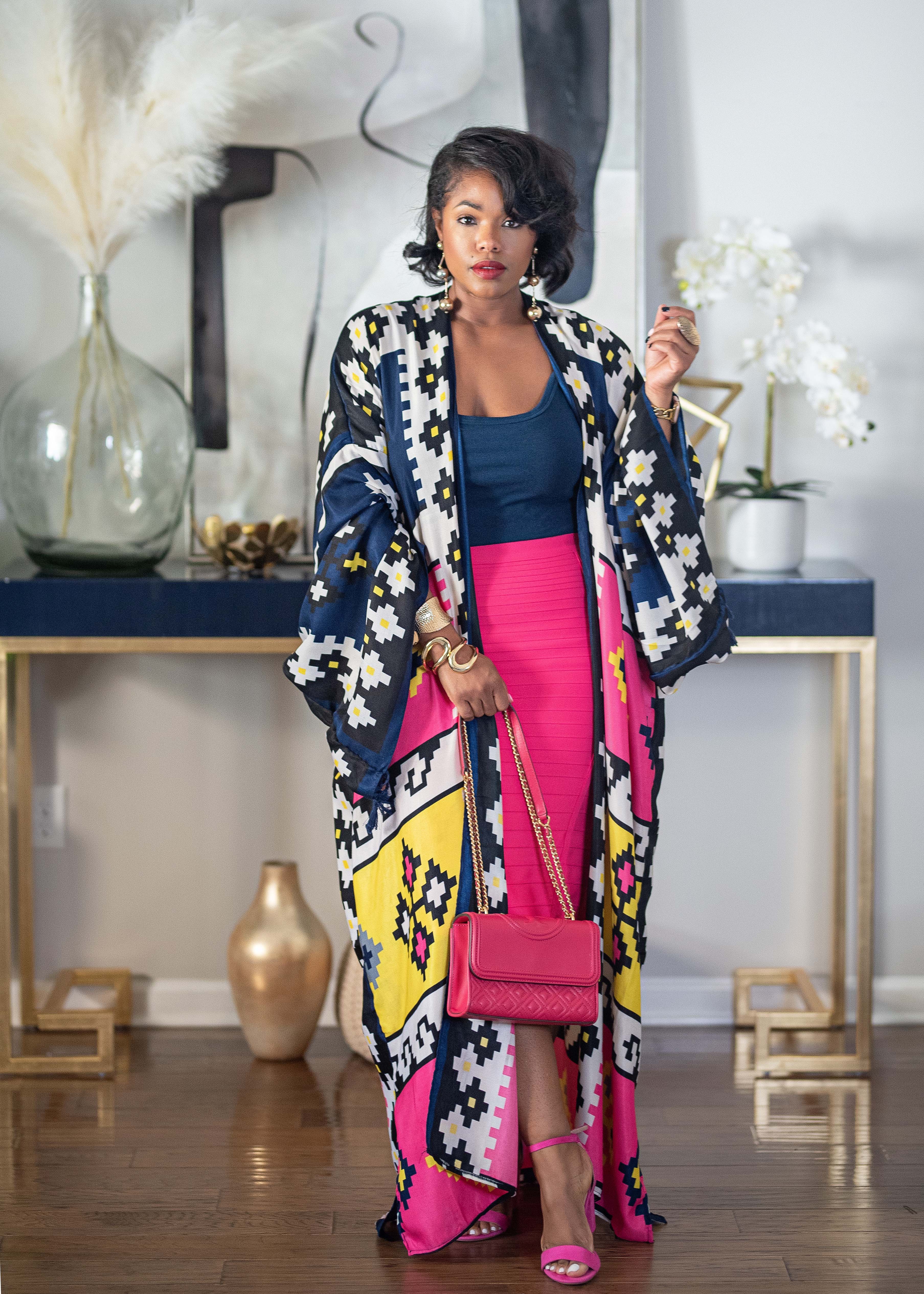 Fergie | Cotton Style Kimono {Tetris} PLEASE READ DESCRIPTION