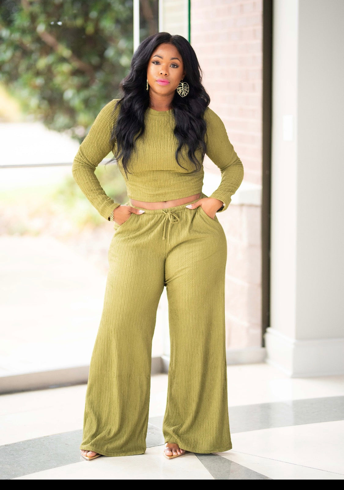 Shawny | 2 Piece Set {Olive Green} PLEASE READ DESCRIPTION