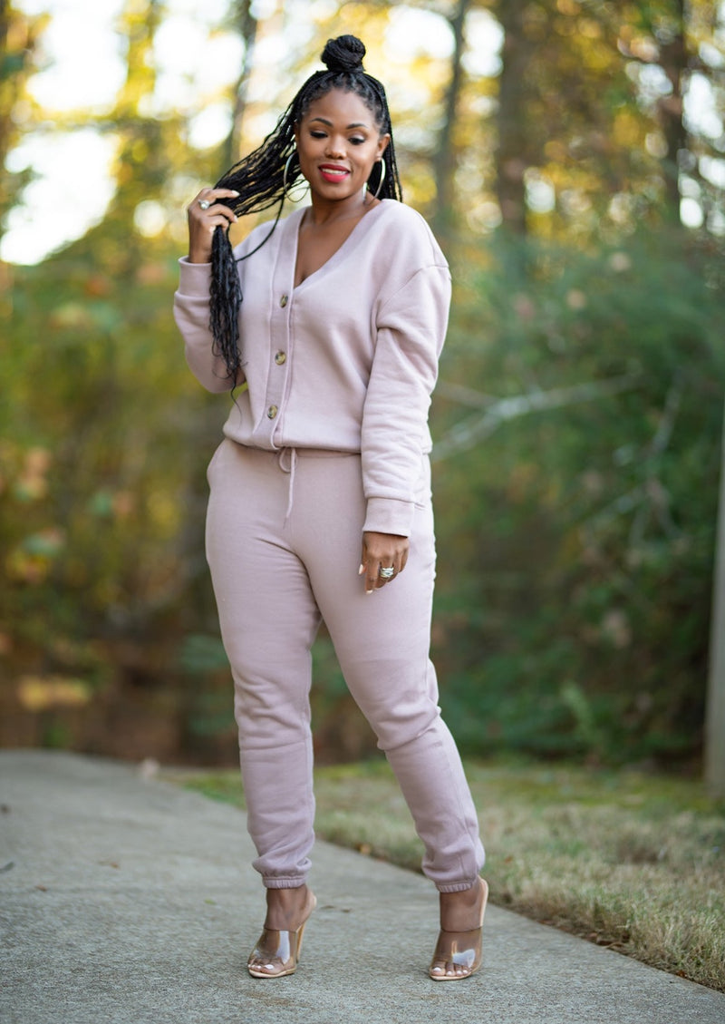 Jogger and online cardigan set