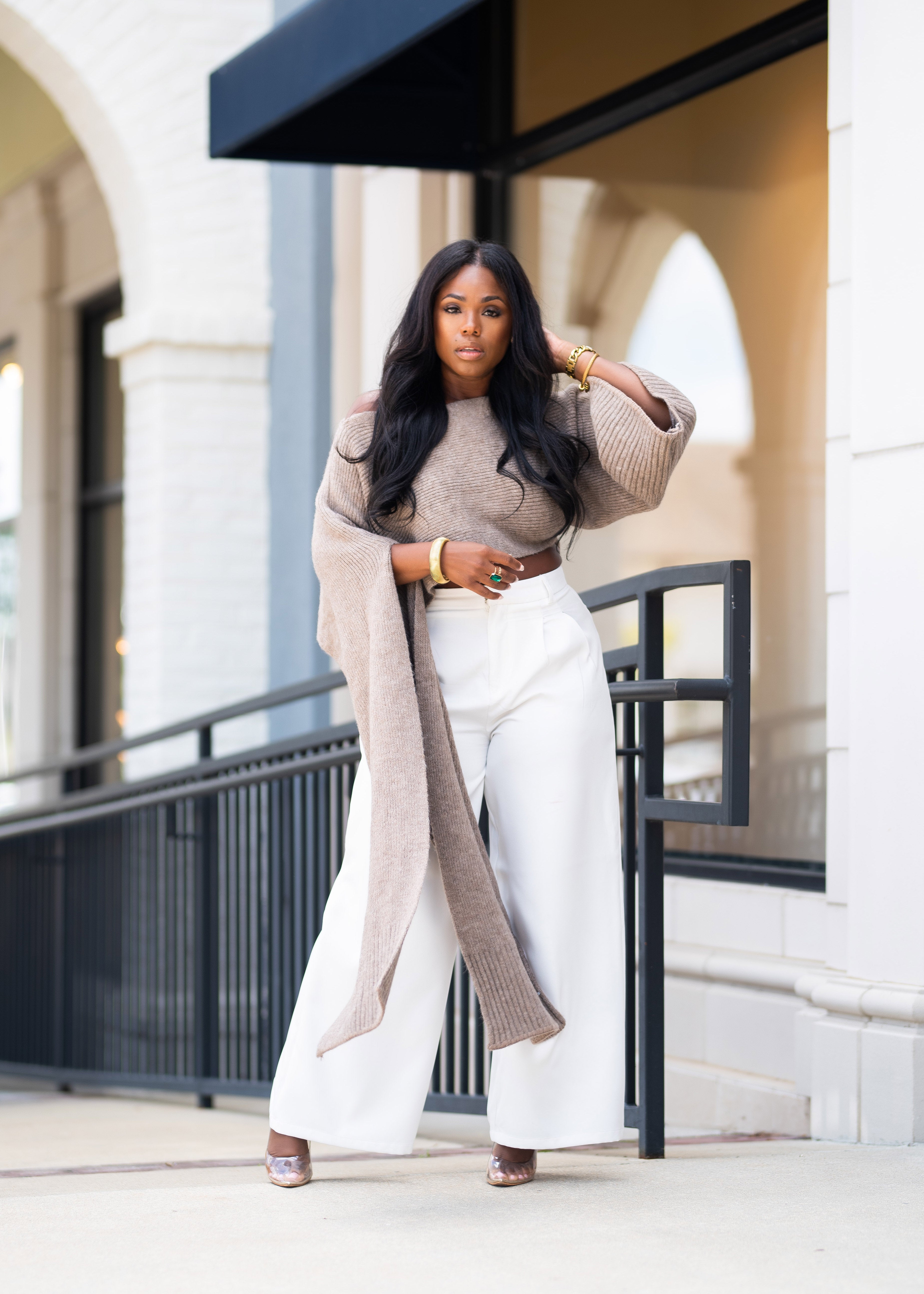 Joriah | Asymmetrical Crop Sweater {Taupe}| PREORDER PLEASE READ DESCRIPTION