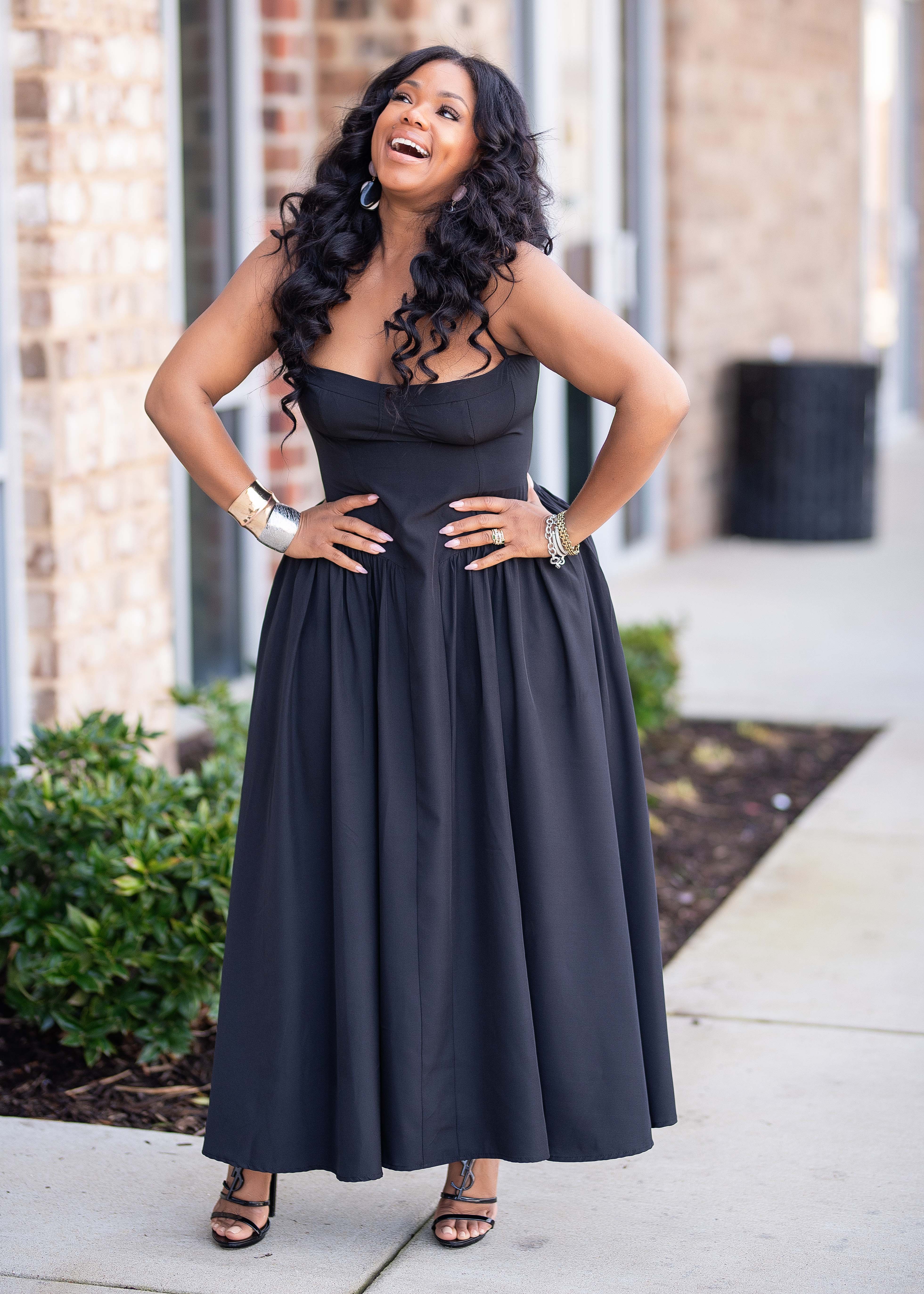 Margie | A-Line Dress {Black} PLEASE READ DESCRIPTON