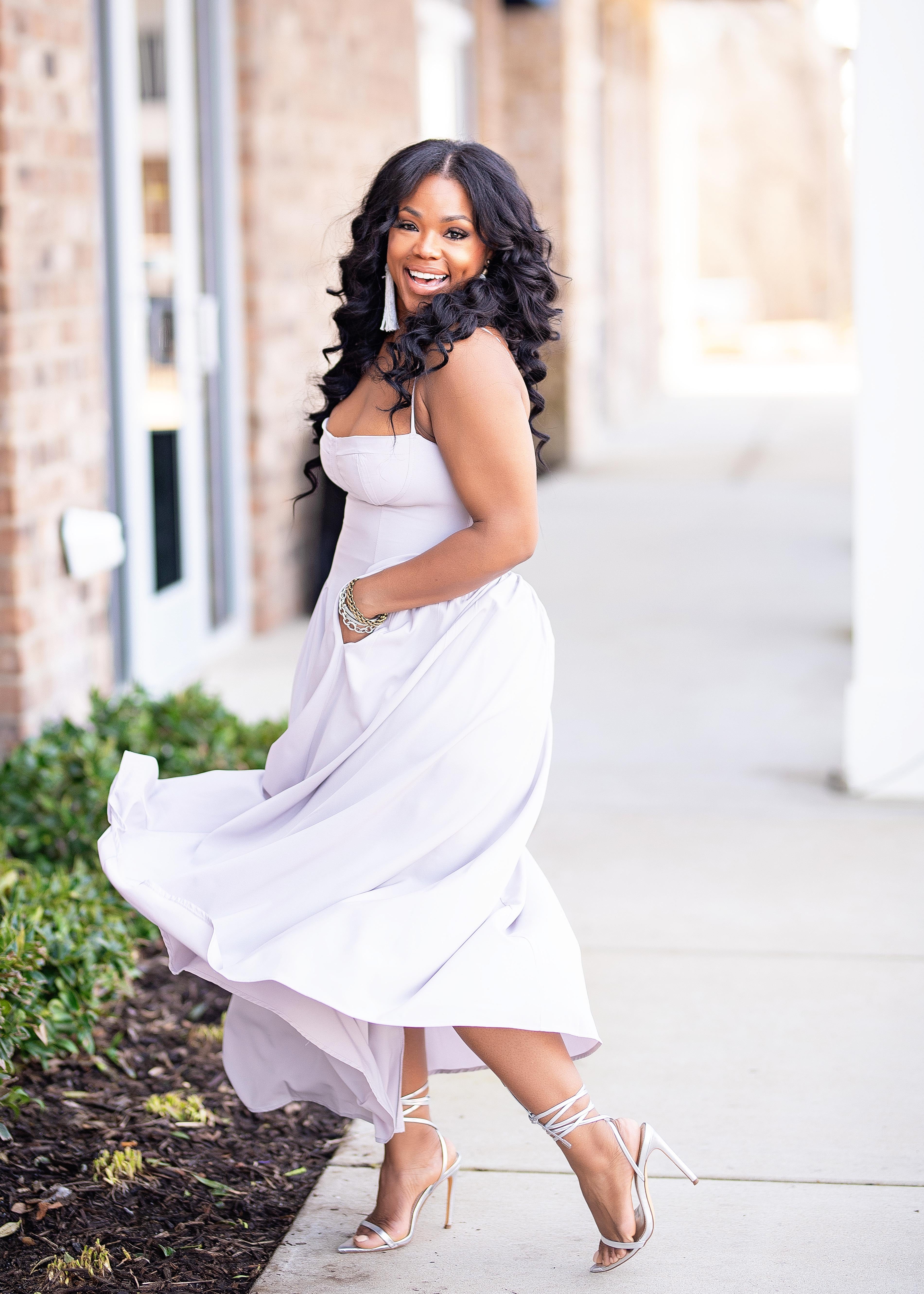 Margie | A-Line Dress {Gray} PLEASE READ DESCRIPTON