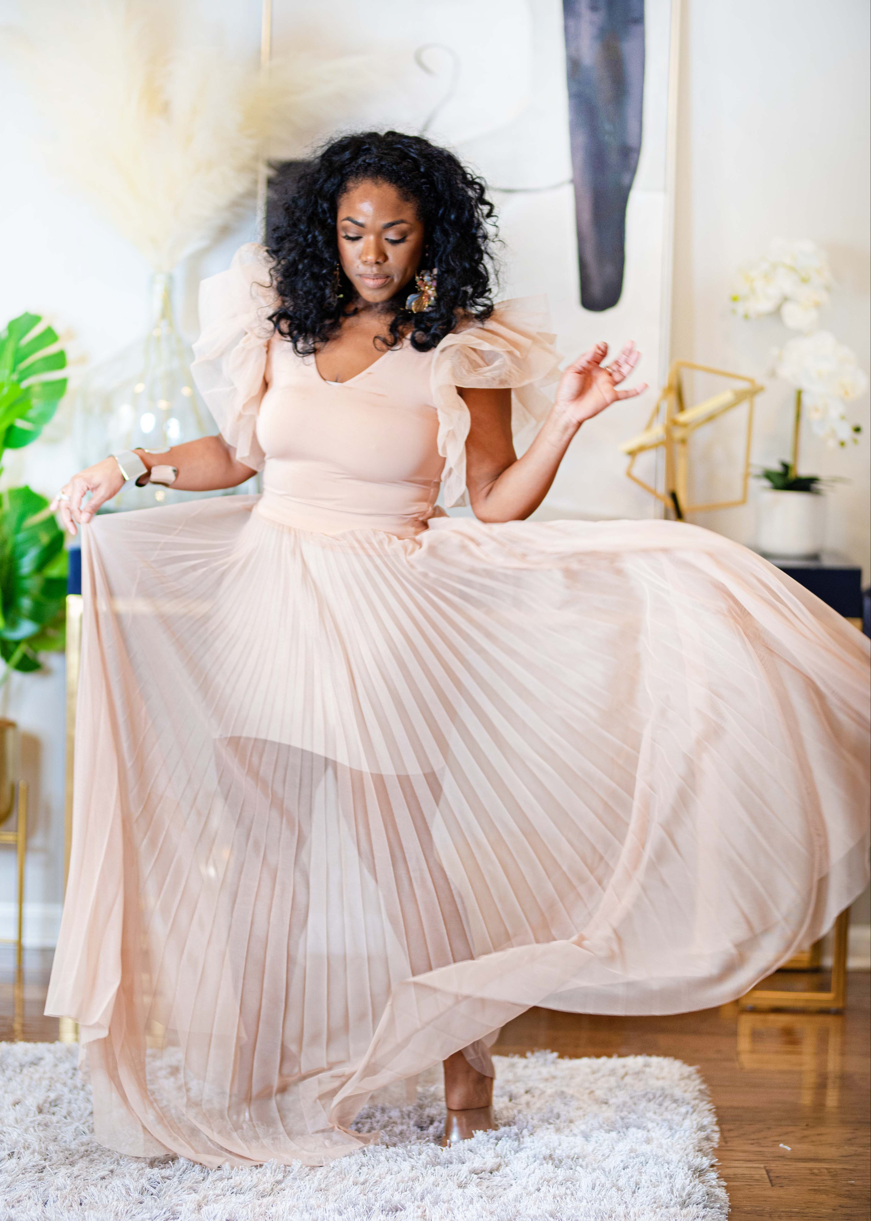 Tulle Maxi Set {Barely There} PLEASE READ DESCRIPTION