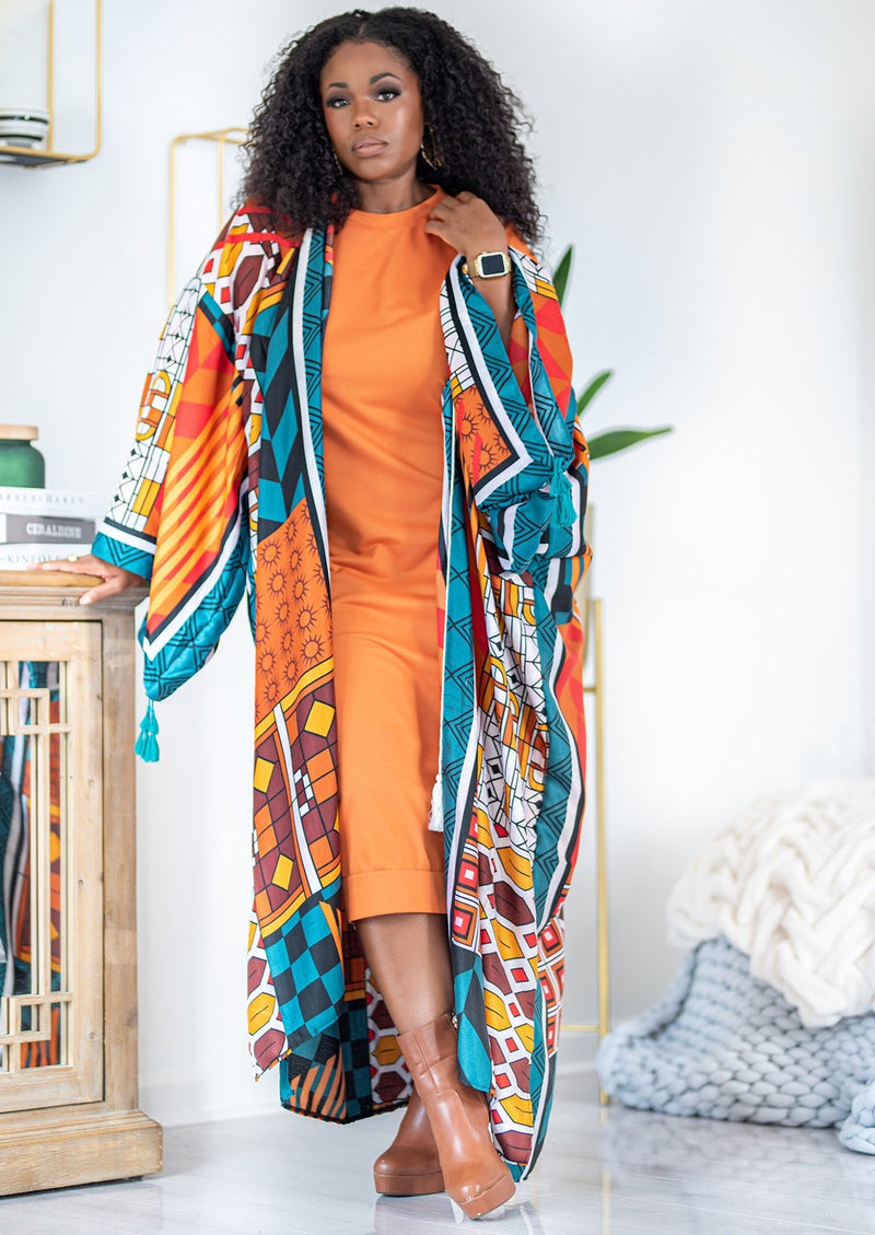 Erikka | Balloon Sleeve Dress {Orange} PREORDER