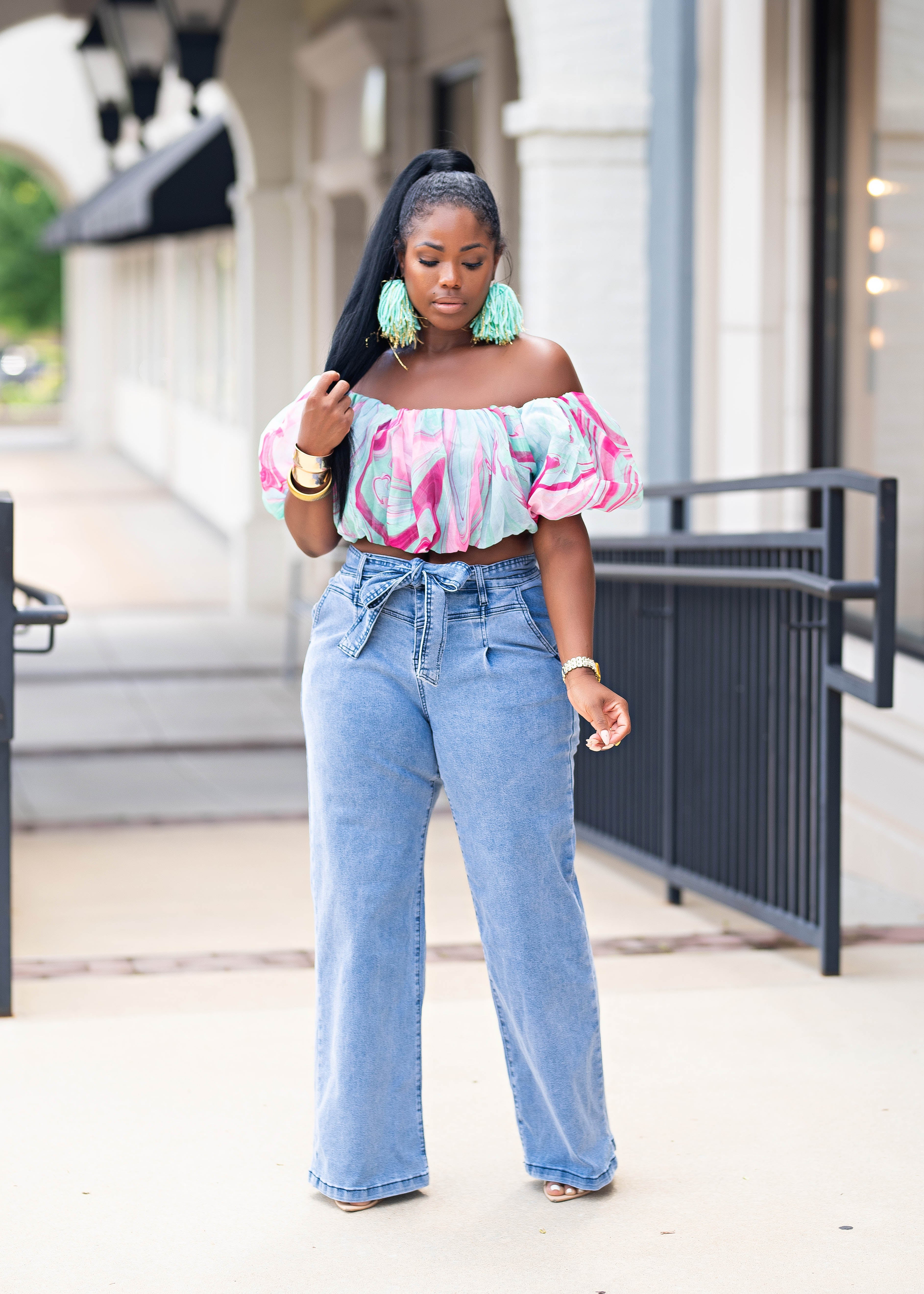 Jennifer | Waist Tie Jeans {Medium Wash} PLEASE READ DESCRIPTION AND NOTE SHIPPING TIME