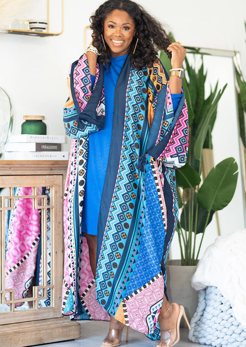 Kalah | Dolman Sleeve Dress {Royal Blue}