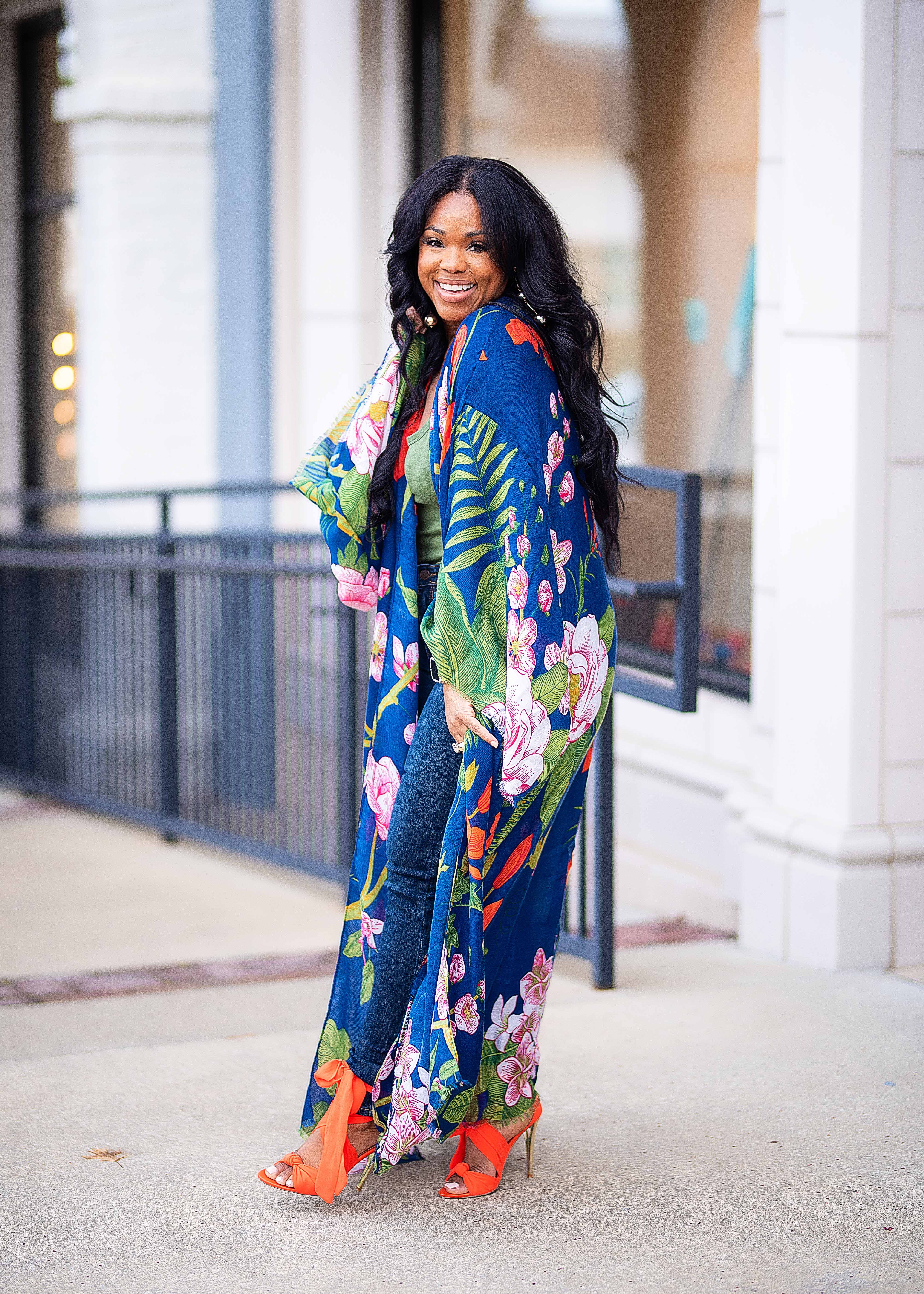 Serina | Lightweight Cotton Style Kimono {Blues} PREORDER | PLEASE READ DESCRIPTION AND SHIPPING TIMES