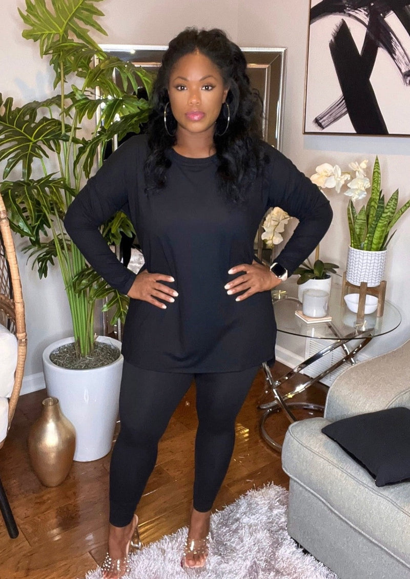 Ena | 2 Piece Set {Black}